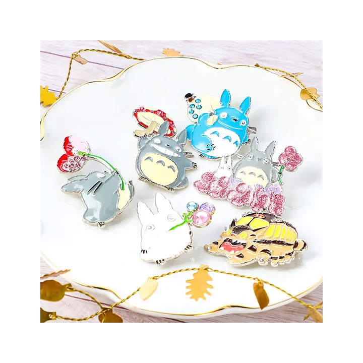 Metal Brooch Totoro Flower - My Neighbor Tororo